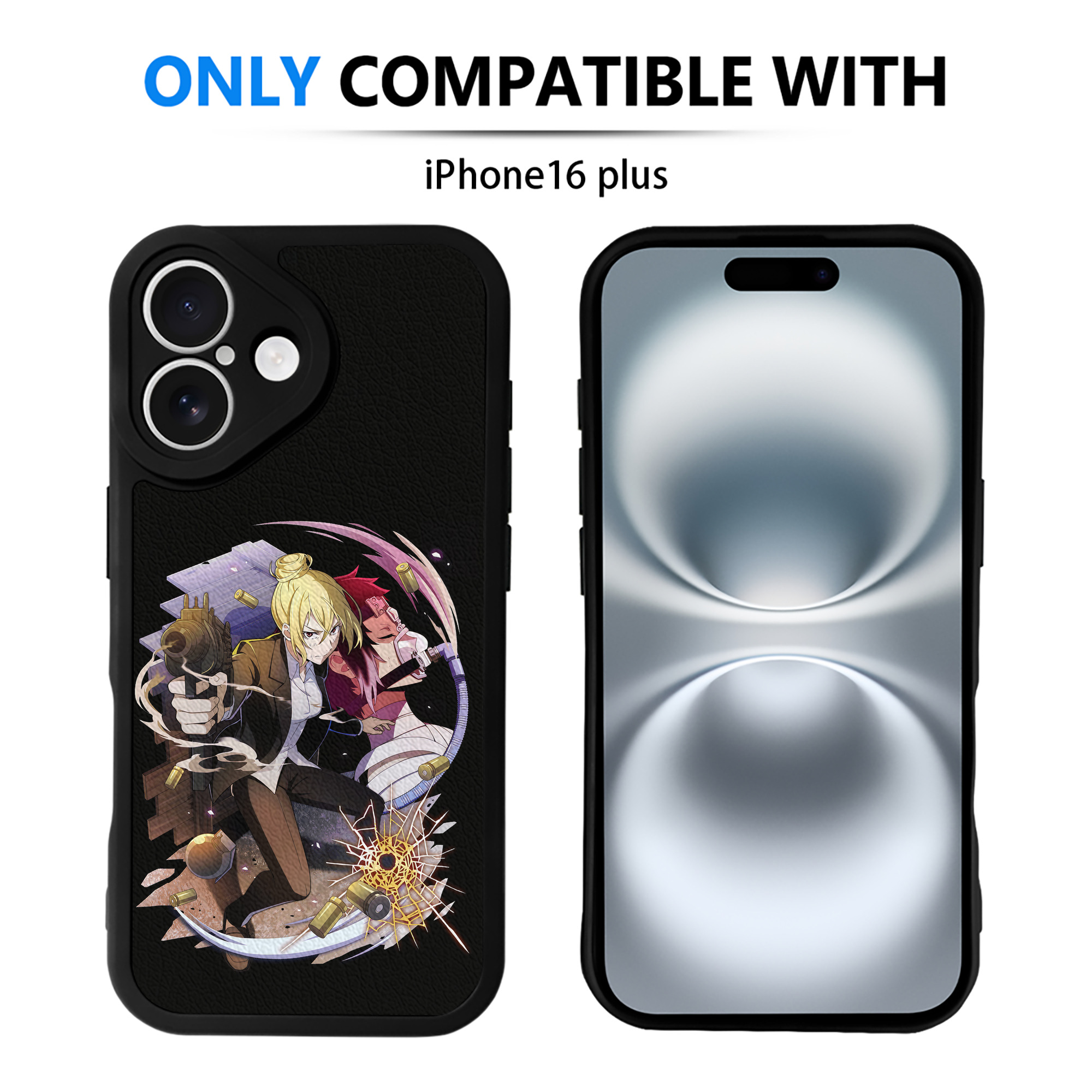 （画像用） 文豪ストレイドッグス Bungo Stray Dogs 【iPhone 16シリーズ対応】シリコンスマホケース（レザー調） 材質：シリコン
